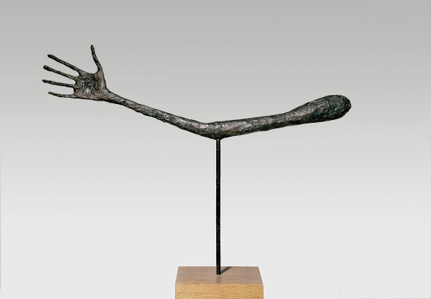 The Hand 1947 Bronze (cast 1947-49) 57 x 72 x 3.5 cm Kunsthaus Zürich, Alberto Giacometti Stiftung © Alberto Giacometti Estate, ACS/DACS, 2017
