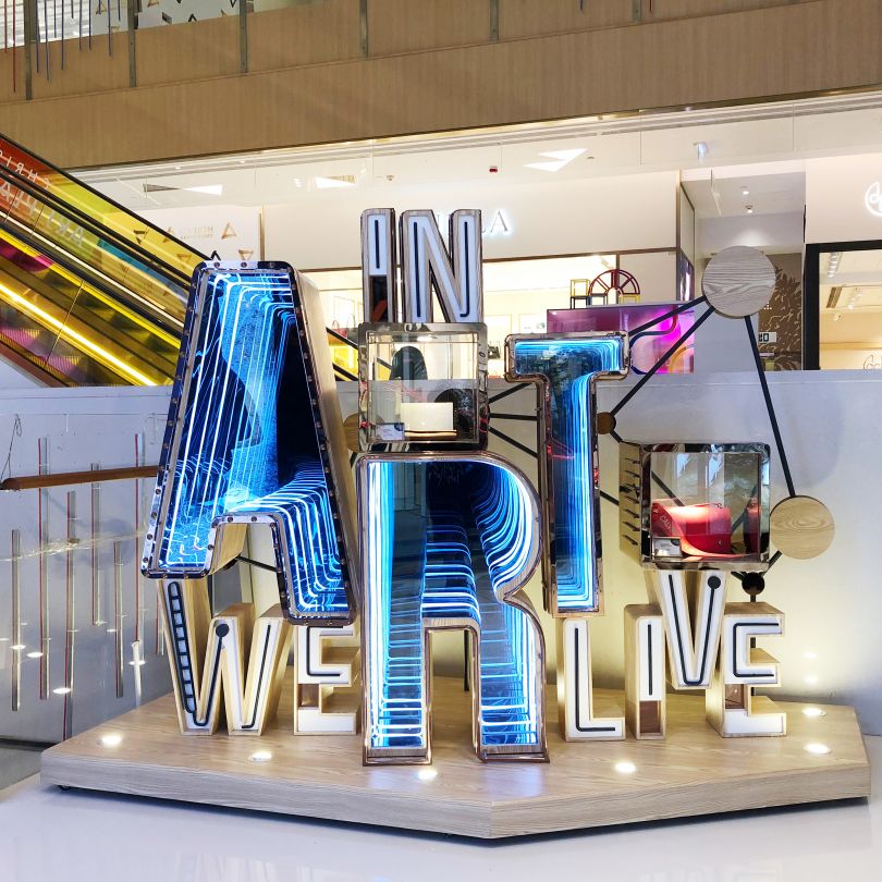 In Art We Live Visual Merchandising Art Installation by K11 Collaboration With Blue Mount is Winner in Arts, Crafts and Ready-Made Design Category, 2018 - 2019.