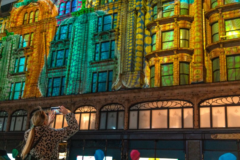 Louis Vuitton Takes over Harrods Façade to Celebrate Launch of Yayoi Kusama  Collaboration