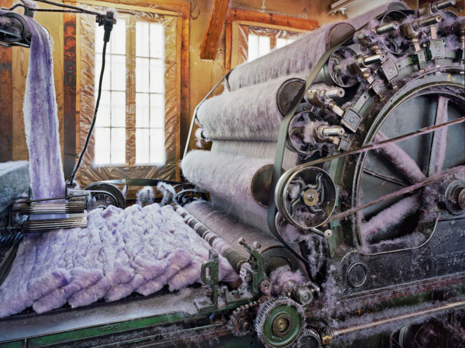 A fascinating peek inside America's colourful textile mills and