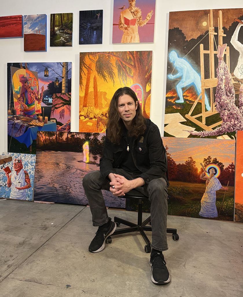 Adrian Cox’s visionary art explores mythic narratives and spiritual meaning