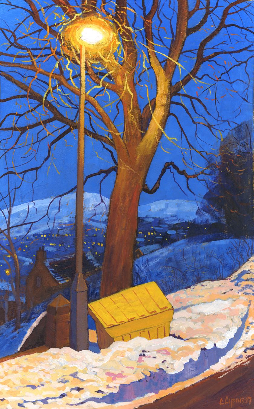 Northern Lights: Chris Cyprus's paintings capture the bygone beauty of sodium-lit streets