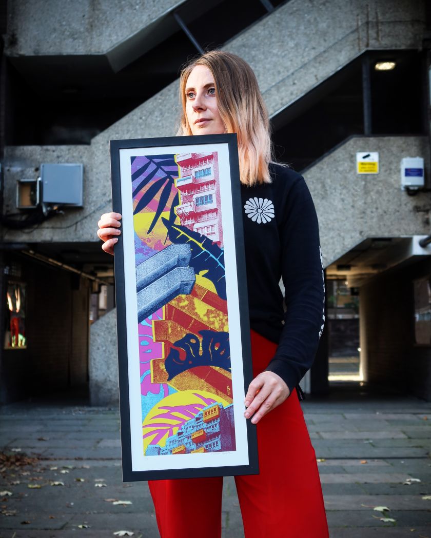 Melissa North's vibrant and eye-catching screen prints bring the urban jungle to life