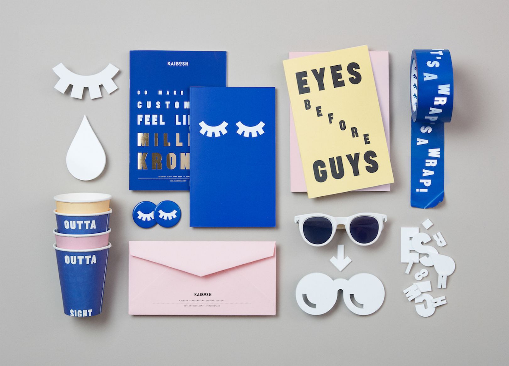 Bold, showstopping identity for Norwegian eyewear brand Kaibosh