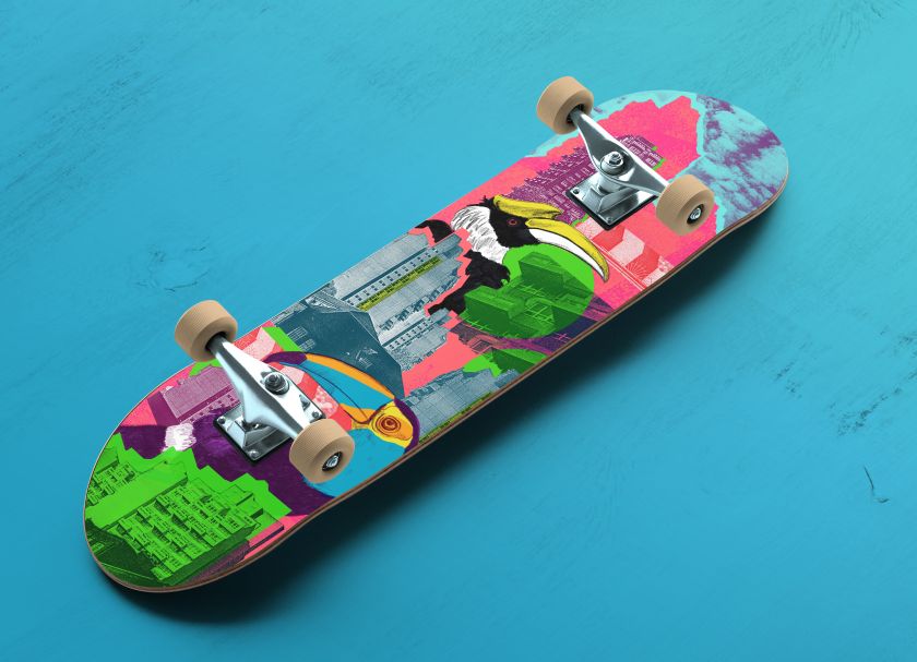 Melissa North's vibrant and eye-catching screen prints bring the urban jungle to life